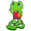 Frog Basketball Player Basketball