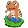 Frog Skater Skateboard Sport