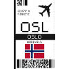 Oslo, Norway Boarding Pass - OSL Airport Ticket