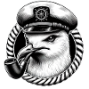 North German Seagull as Captain & Seafarer
