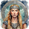 Proud Viking Germanin Shield Maiden