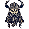 Fier guerrier viking germanique