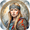 Proud Viking Germanin Shield Maiden
