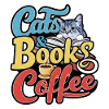 Cats and Books with Coffee design