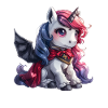 Einhorn-Vampir-Halloween-Kawaii