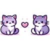 Cats with a small heart