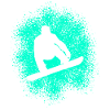 Snowboard winter sports enthusiasts