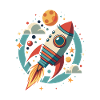FUSÉE DANS L’ESPACE
