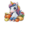 Einhorn Thanksgiving Kawaii