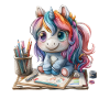Einhorn Schule Kawaii Japanisch