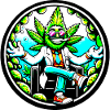 Cannabis Held im Anzug