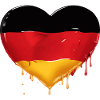 GERMANY HEART GERMANY FLAG GERMANY