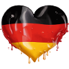 GERMANY HEART GERMANY FLAG GERMANY