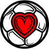 Soccer Heart Love