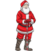 Père Noël bâton de marche