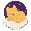 Nuages de chat étoiles