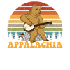 Bär spielt Banjo-Appalachia-Bluegrass-Musik