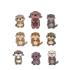 Ottere af verden Cute Kawaii Otter Lover Tema