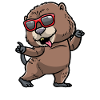 Dancing muskrat rodent