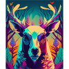 Abstract Neon Deer