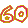 60. 60 ANNI. 60° ANNIVERSARIO. 60° COMPLEANNO.