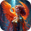 Proud woman with phoenix