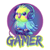 Gaming Budgie Gamer Bird Videospil