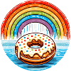 Rainbow Donut