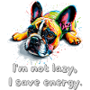 Retro French Bulldog: Energy Saver