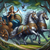 Queen Boudicca in battle