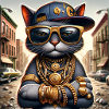 Gato Loco RapCat RapperCat Rapping Cat Klunker