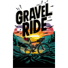 Gravel Ride Sunset Illustration