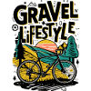 Gravel Lifestyle Ciclismo Illustrazione