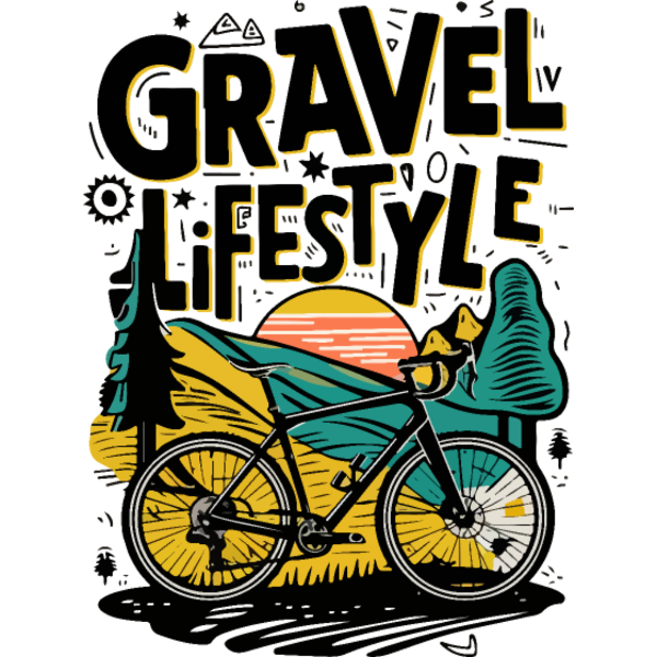 Koszulka "Rower Gravel - Natura Idylla - Gravel Lifestyle"