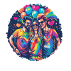 Rainbow Connection Embrace, Happy Pride