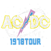 AC/DC Funky Logo 1978 Tour