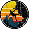Climber at Sunset Badge