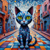 Surreal Pop Animals 11 Cat