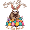 Lustiger Spruch Süßes Osterfaultier Faultier