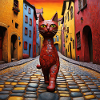 Surreal Pop Animals 7 Cat