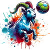 Soccer Goat Champion Player Design