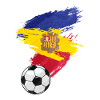Andorra Soccer Soccer Flag