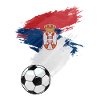 Drapeau de Serbie Football