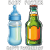 BABYFLASCHE BIERFLASCHE HAPPY FATHERDAY