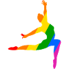 Ballet Dance in the Rainbow