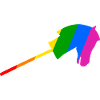 Stockpferdreiten im Regenbogen