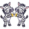 Zebra Comic Beer Funny Booze