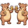 Bear Comic Beer Funny Booze