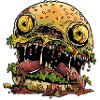 Burger Angry Halloween Mäc