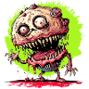 Cupcake Zombie Halloween